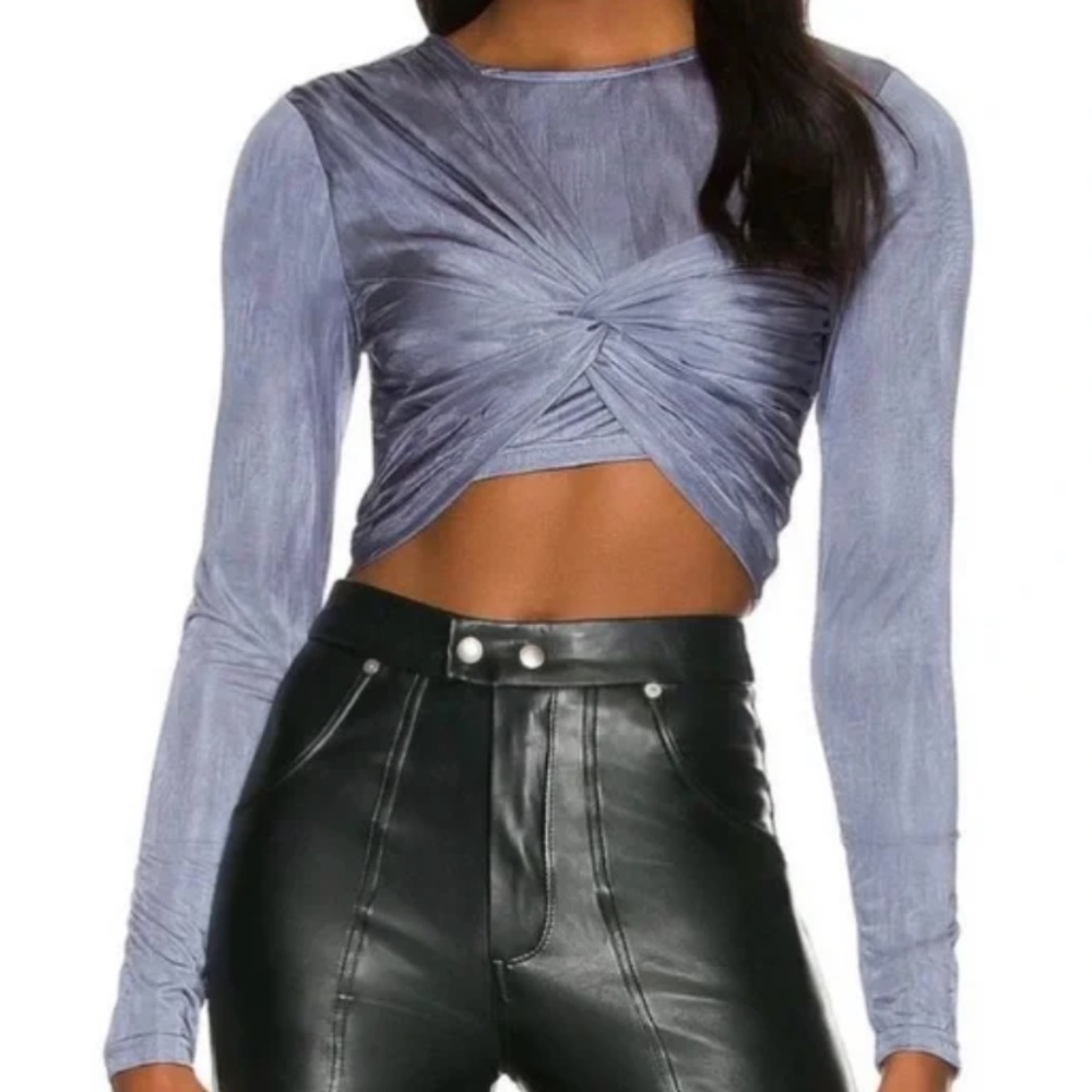Superdown Blue twist front top Size XS
